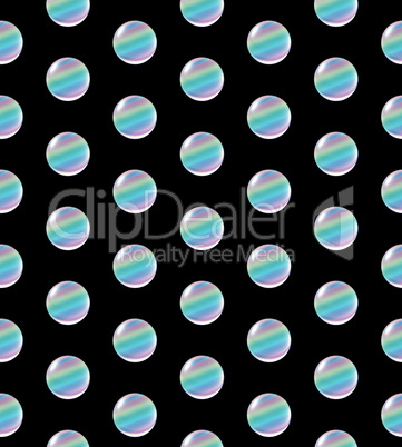 crystal ball dot pattern rainbow