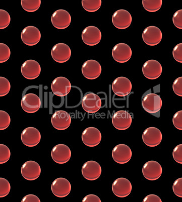 crystal ball dot pattern red
