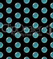 crystal ball dot pattern sea blue