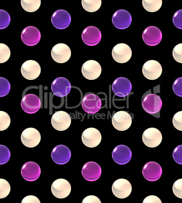 crystal ball dot pattern white color