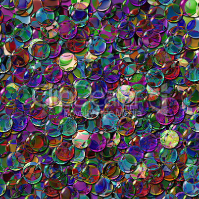 crystal balls mix color transparent