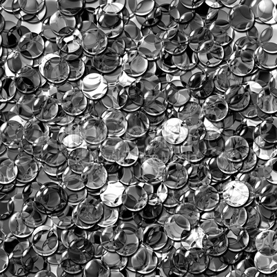 crystal balls mix transparent black white