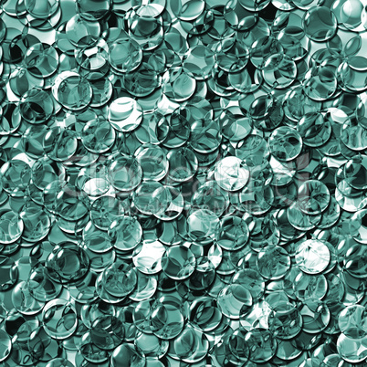crystal balls mix transparent green