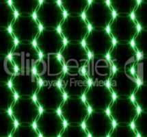 Lens Flare overlap green ring pattern