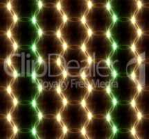 Lens Flare overlap green yellow ring pattern