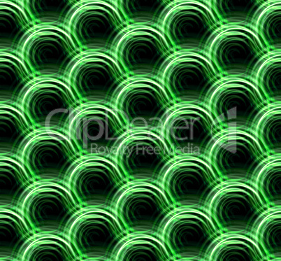 Ring lens Flare green double pattern