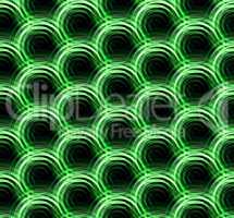 Ring lens Flare green double pattern