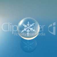 Christmas Snowflakes crystal ball