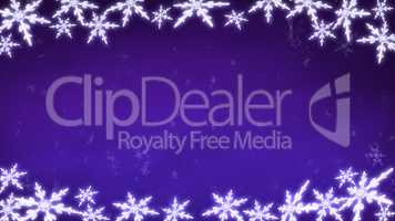 board of Snowflakes background purple