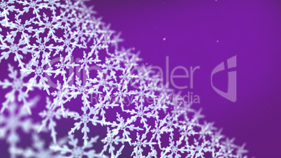 snowflakes array tracking background purple