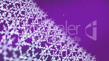 snowflakes array tracking background purple