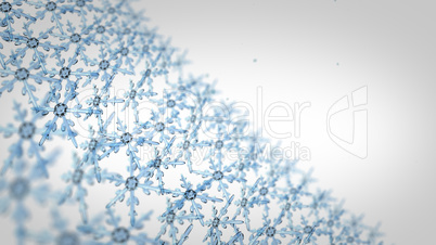 snowflakes array tracking background white
