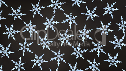 snowflakes background rotation black white