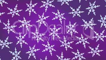 snowflakes background rotation purple