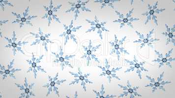 snowflakes background rotation white