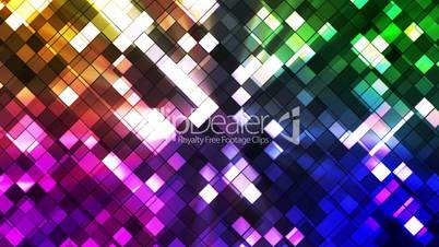 Broadcast Twinkling Squared Diamonds, Multi Color, Abstract, Loopable, HD