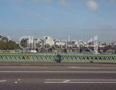 Westminster Bridge in London