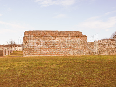 Retro looking Roman Wall Turin