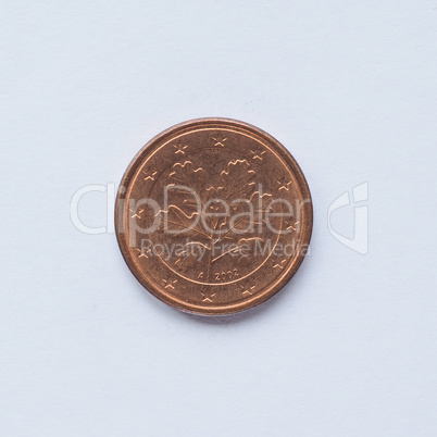 German 1 cent coin