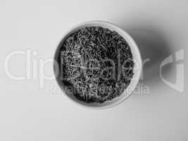Black and white Loose tea bowl