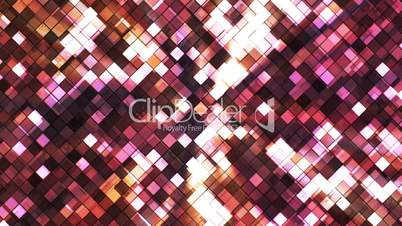 Broadcast Twinkling Squared Diamonds, Magenta Orange, Abstract, Loopable, HD