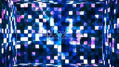Broadcast Twinkling Hi-Tech Squares Room, Blue, Abstract, Loopable, HD