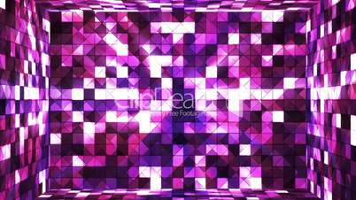Broadcast Twinkling Hi-Tech Squares Room, Magenta, Abstract, Loopable, HD