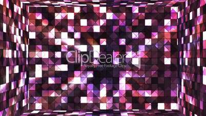 Broadcast Twinkling Hi-Tech Squares Room, Purple Magenta, Abstract, Loopable, HD