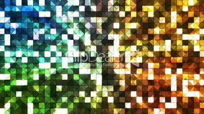 Broadcast Twinkling Hi-Tech Squares, Multi Color, Abstract, Loopable, HD