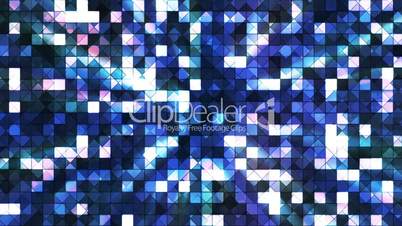 Broadcast Twinkling Hi-Tech Squares, Blue, Abstract, Loopable, HD