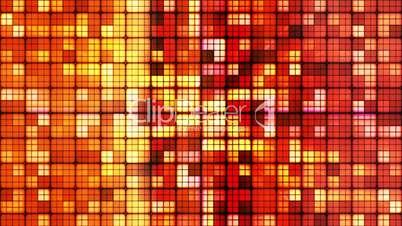 Broadcast Twinkling Hi-Tech Cubes, Red Orange, Abstract, Loopable, HD