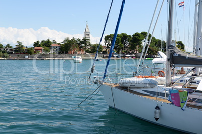 Boote bei Novigrad, Istrien, Türkei