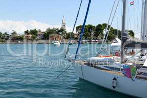 Boote bei Novigrad, Istrien, Türkei