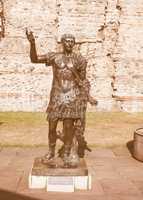 Retro looking Trajan statue in London