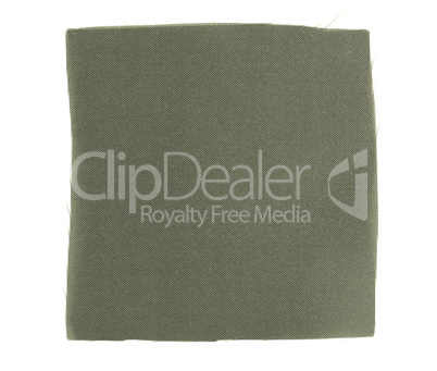 Green fabric sample