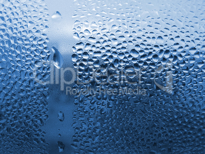 water drops on glass