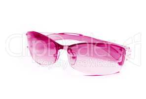 pink sunglasses on white