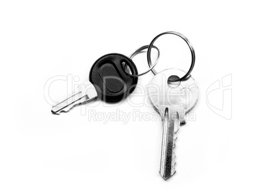 keys on white