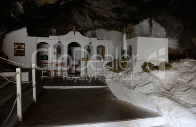 Kapelle in der Höhle von Milatos, Kreta