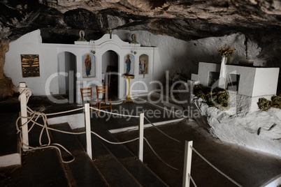 Kapelle in der Höhle von Milatos, Kreta