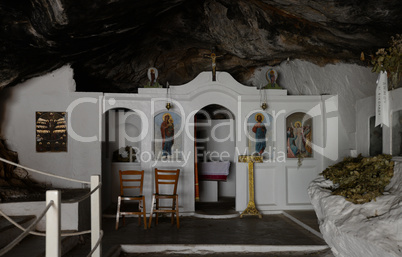 Kapelle in der Höhle von MIlatos, Kreta