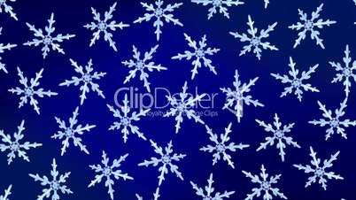 snowflakes background rotation blue hd