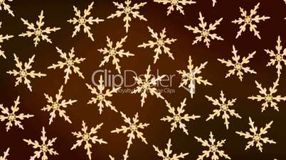 snowflakes background rotation gold hd