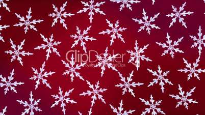 snowflakes background rotation red hd