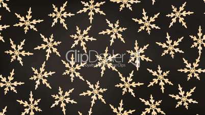 snowflakes background rotation gold dark hd