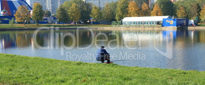 man in fishing