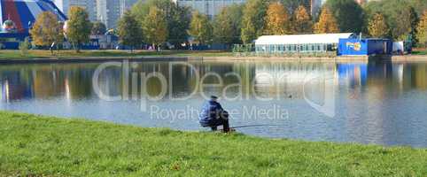 man in fishing