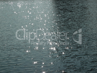 glare on water