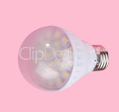 Led Tube Lamp on Pink Background