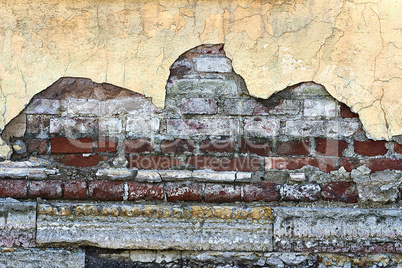 old plaster wall as a grungy background